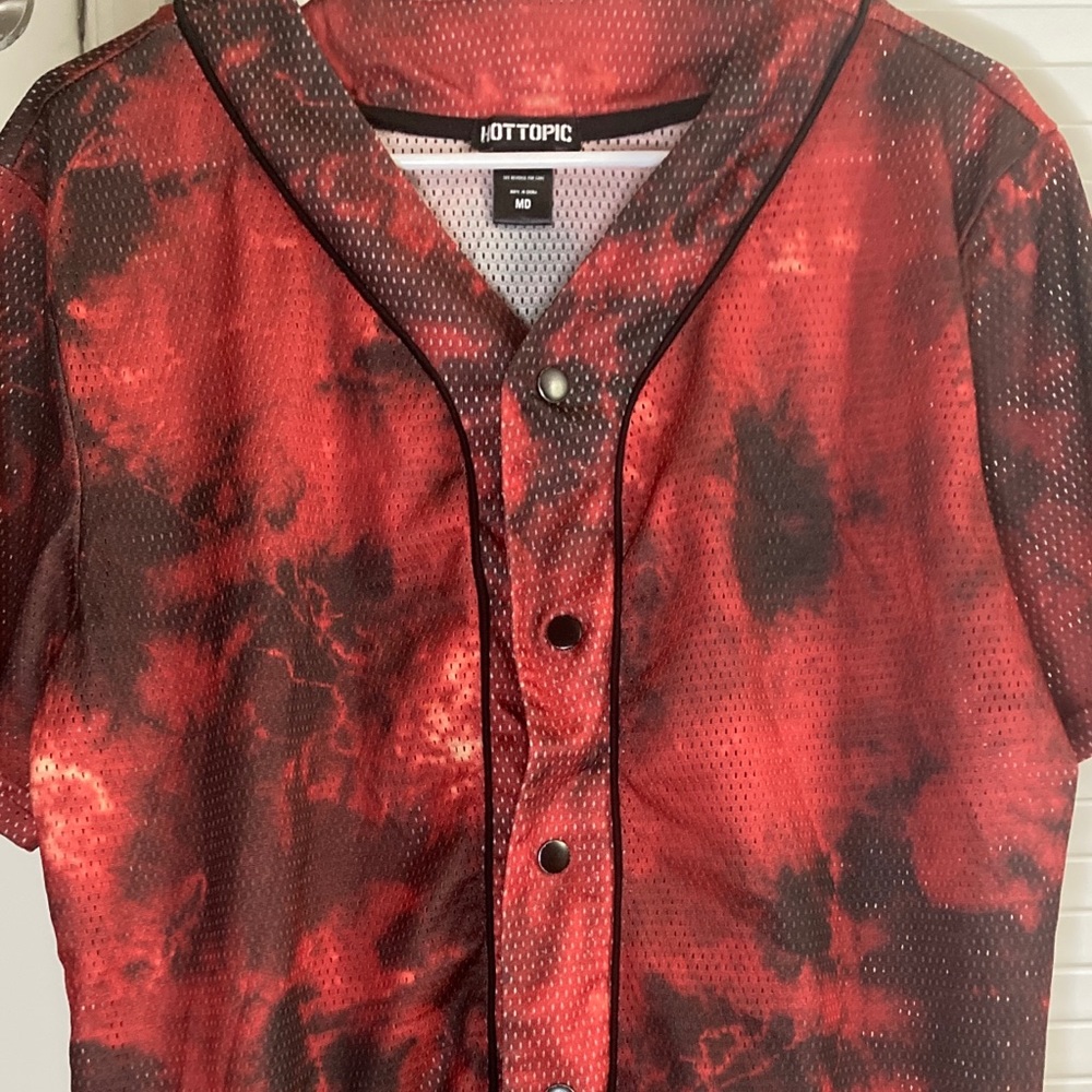 Hot topic Red/Black Baseball Jersey